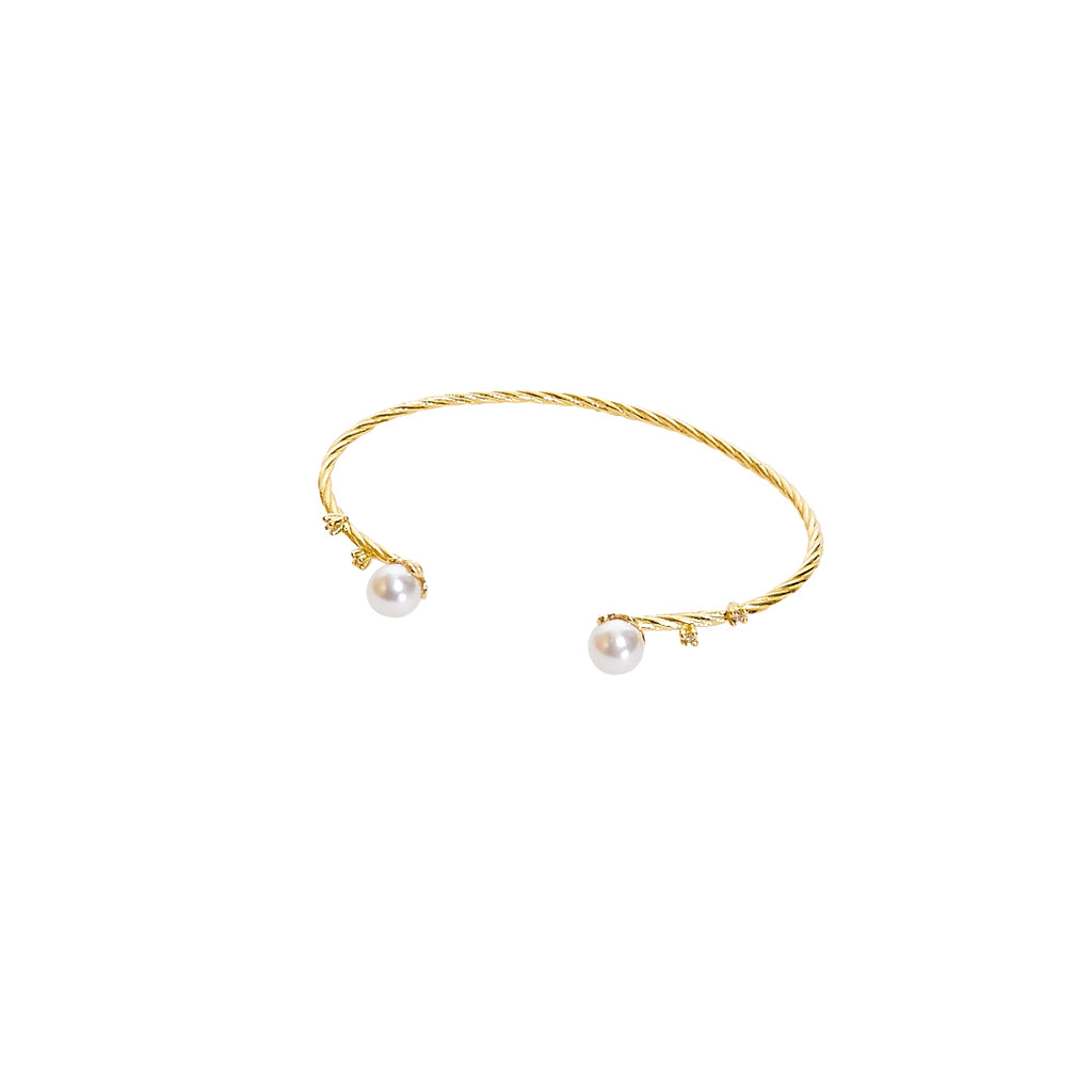 Rigid Pearl Bracelet