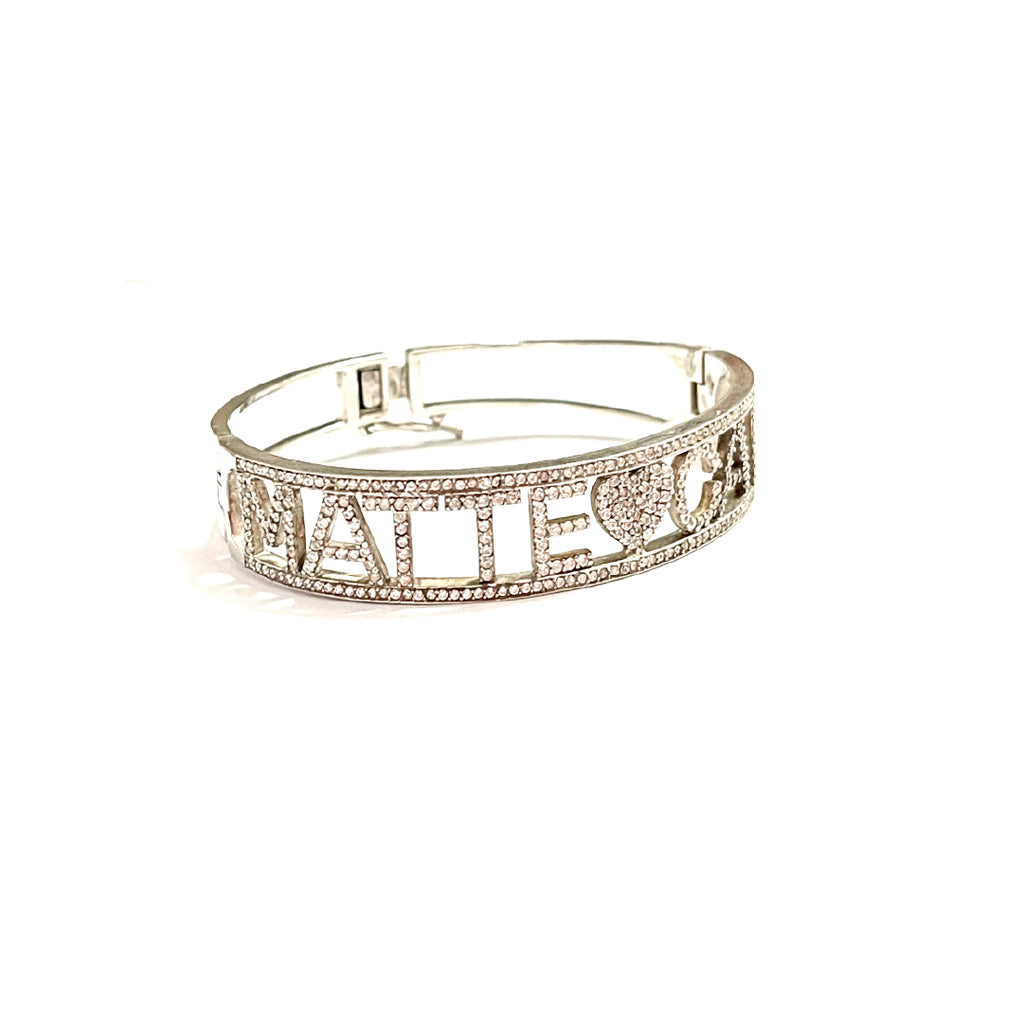 Bracciale manetta semizirconato