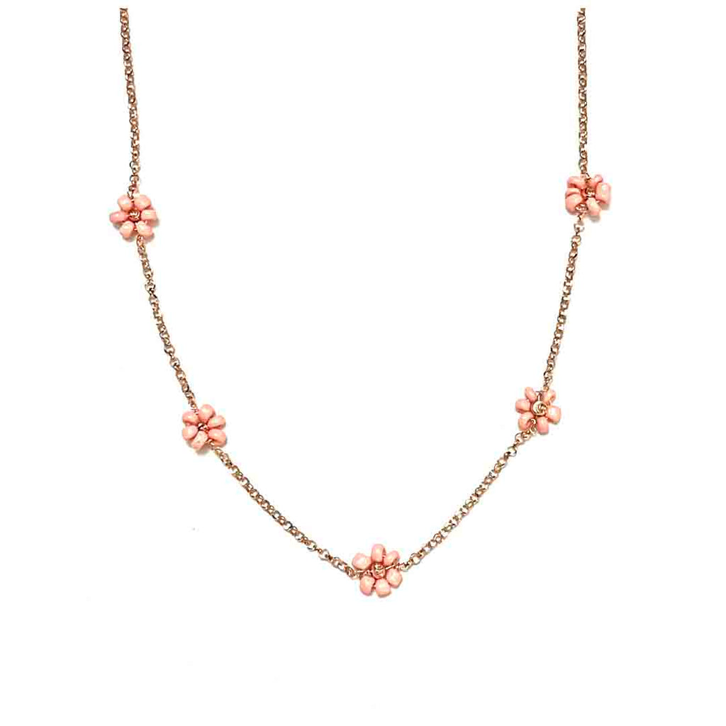 Five flowers necklace