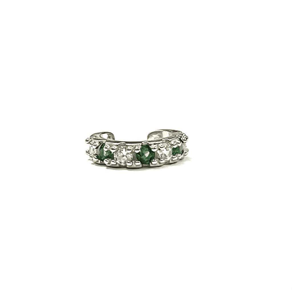 Earcuff Green Zircons