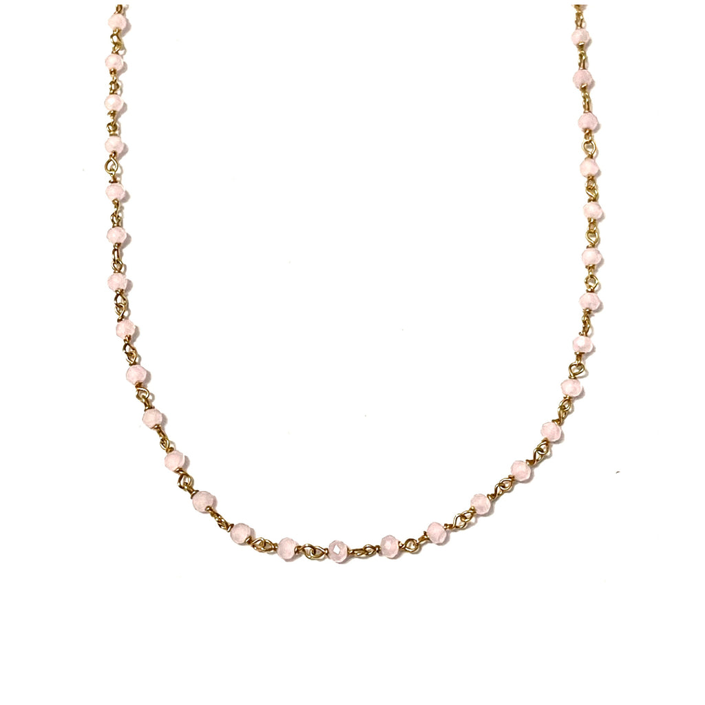 Pink Swarovski chain
