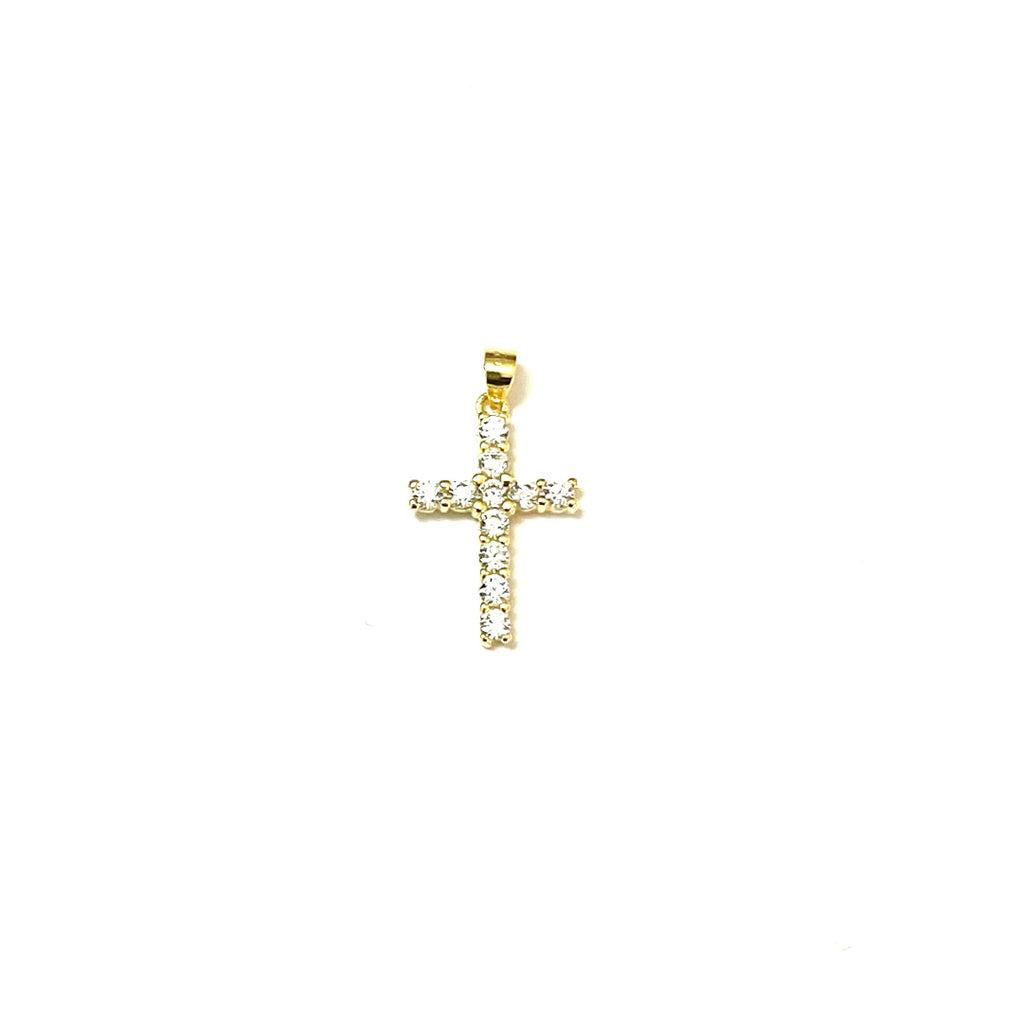 Cross Pendant with Zircons