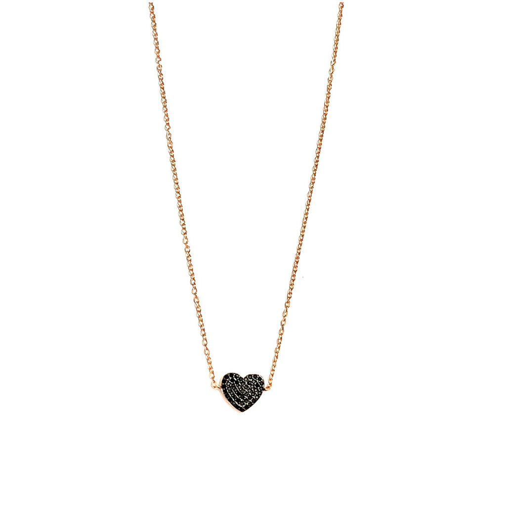 Rolo necklace with heart