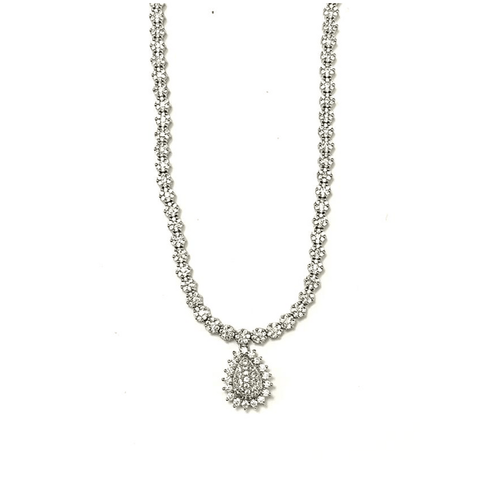 Teardrop Tennis Necklace 